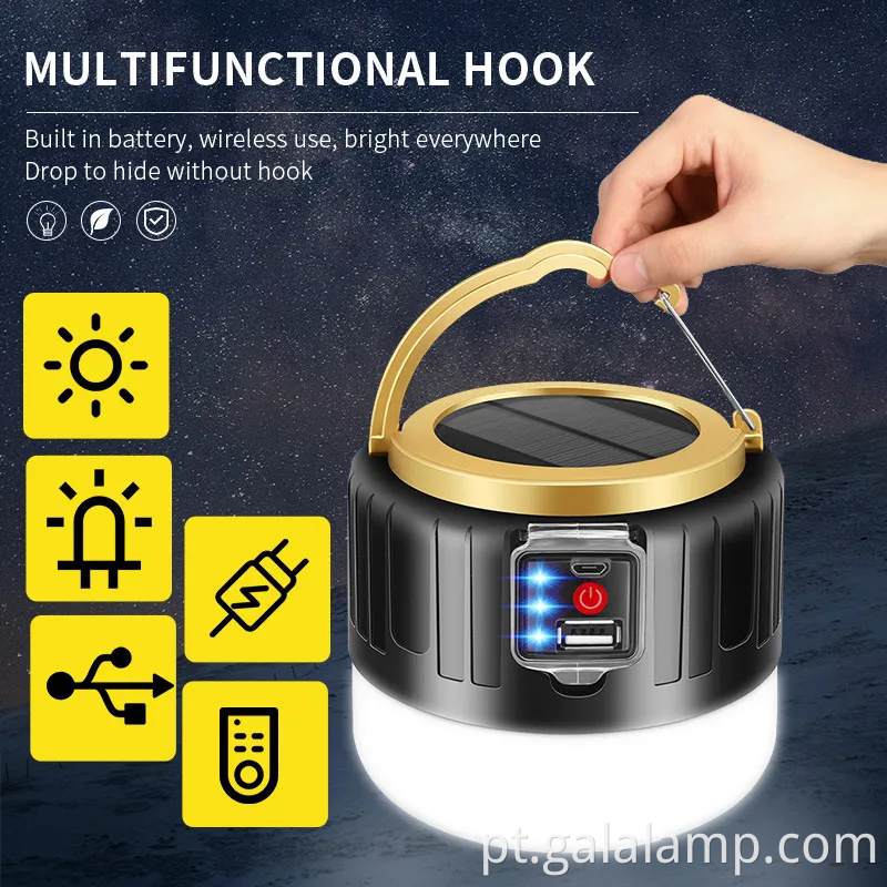 Luz de emergência LED recarregável para uso doméstico e segurança